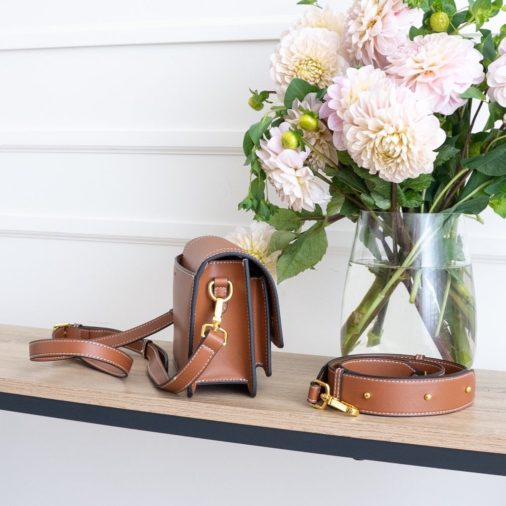 Ingrid Crossbody / Shoulder Bag - Leather - Cognac - Picture 8 of 12